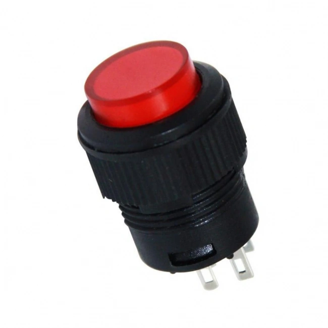 IC-180C 16mm Işıklı Buton Kalıcı Kırmızı