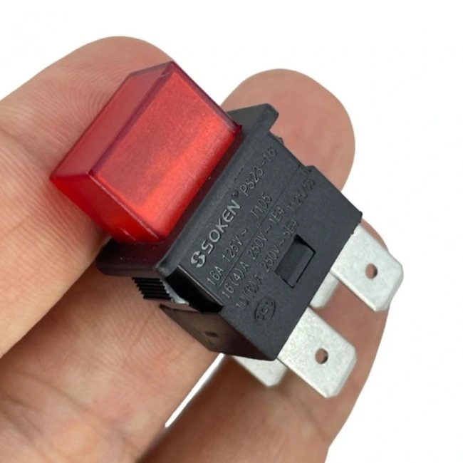 IC-180H Basmalı Işıklı Anahtar 220V 4P Kalıcılı PS23-16N