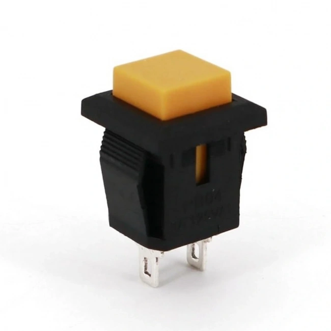 IC-180K Plastik Buton Yaylı 2P PBS15B Sarı