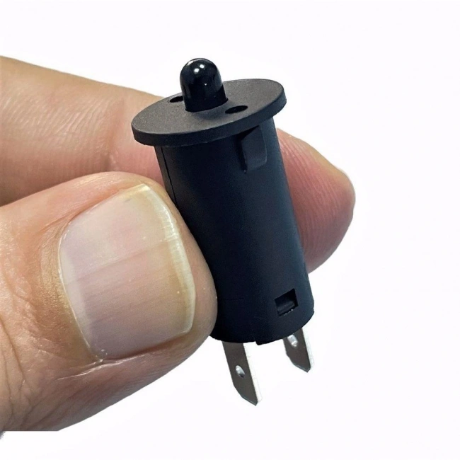 IC-187A Ters Kapak Switch Normalde Kapalı Kontak 12mm Siyah 1 Adet