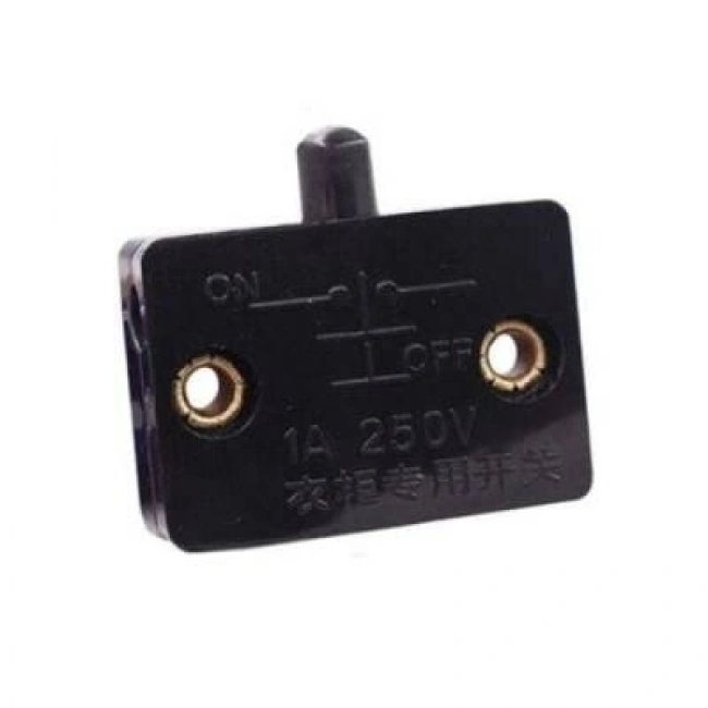 IC-187F Ters Kapak Swici Dolap Kapak Switch Sıva Üstü 250V 1A Siyah