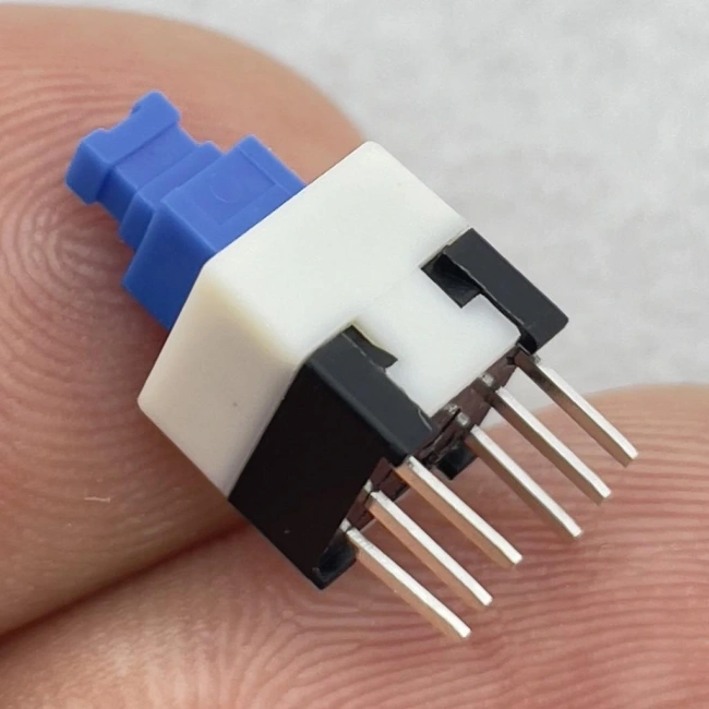 IC-197 6 Pinli Bacaklı Yaylı Push Buton 7x7mm
