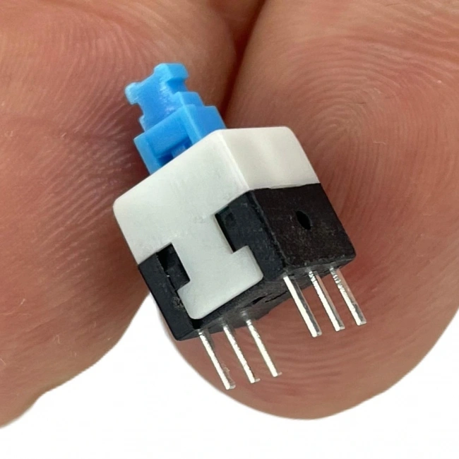IC-199 6 Pinli Bacaklı Yaylı Push Buton 8x8mm