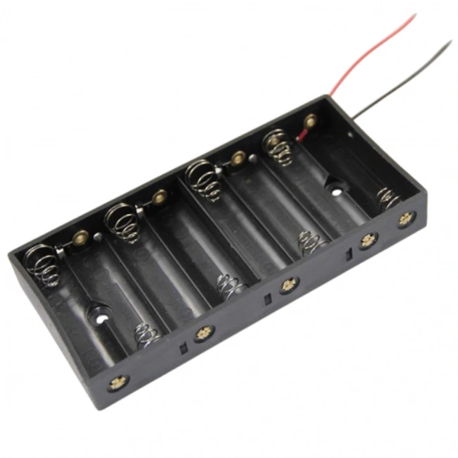 IC-234C AA 8li Pil Yuvası Pil Kutusu Yan Yana