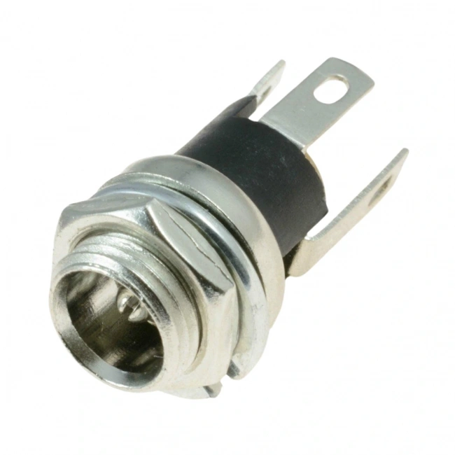 IC-258A DC Jak Üstten Somunlu 2.1mm Ø8mm