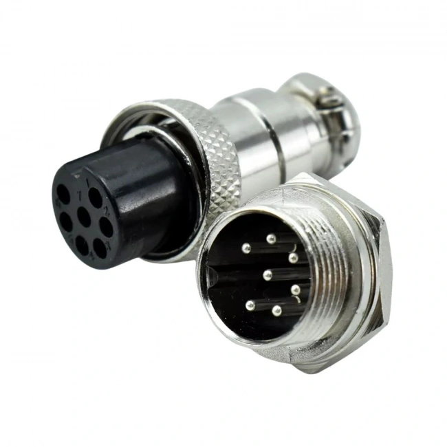 IC-261M 12mm Mayk Dişi Şase 7P Konnektör