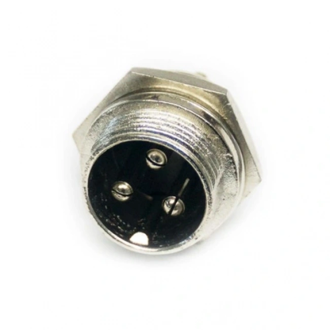 IC-261M 12mm Mayk Erkek Fiş Şase 3P Konnektör