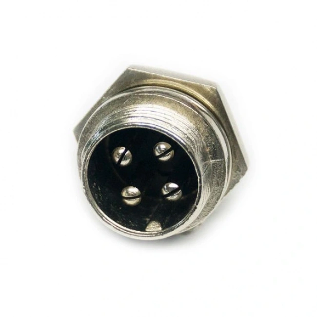 IC-261M 12mm Mayk Erkek Fiş Şase 4P Konnektör