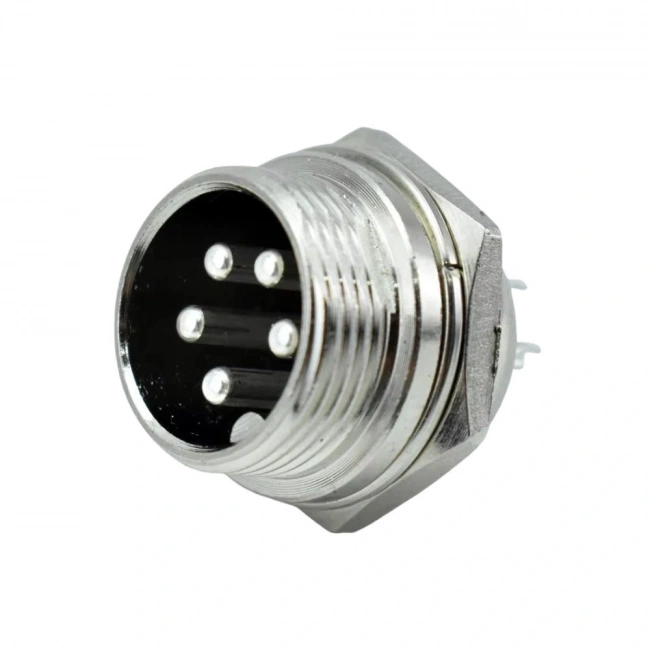 IC-261M 12mm Mayk Erkek Fiş Şase 5P Konnektör