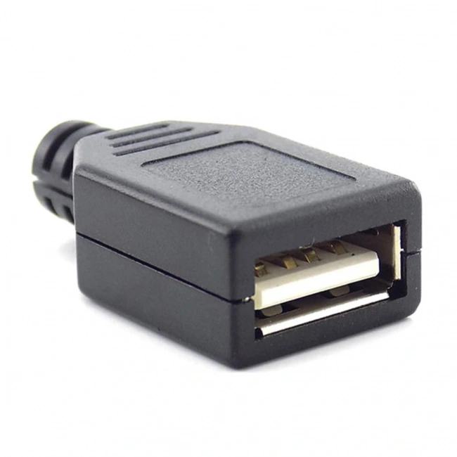 IC-265F USB A Tip Seyyar Kapaklı Dişi USB Soketi