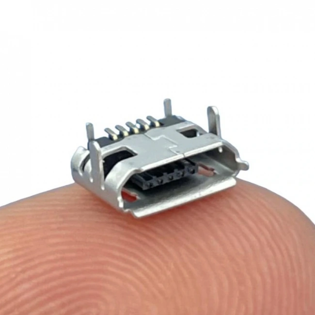 IC-266A-1 Micro USB Konnektör Mikro USB Soket 4 Şase 5 Pin