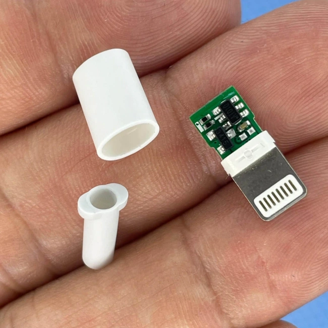 IC-266B-2 Erkek iphone Lightning Şarj Soketi Kablo Tipi Konnektör Seti