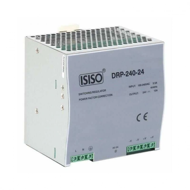 IDRT-240-24 - 240W 24VDC 10A Raya Montajlı Güç Kaynağı