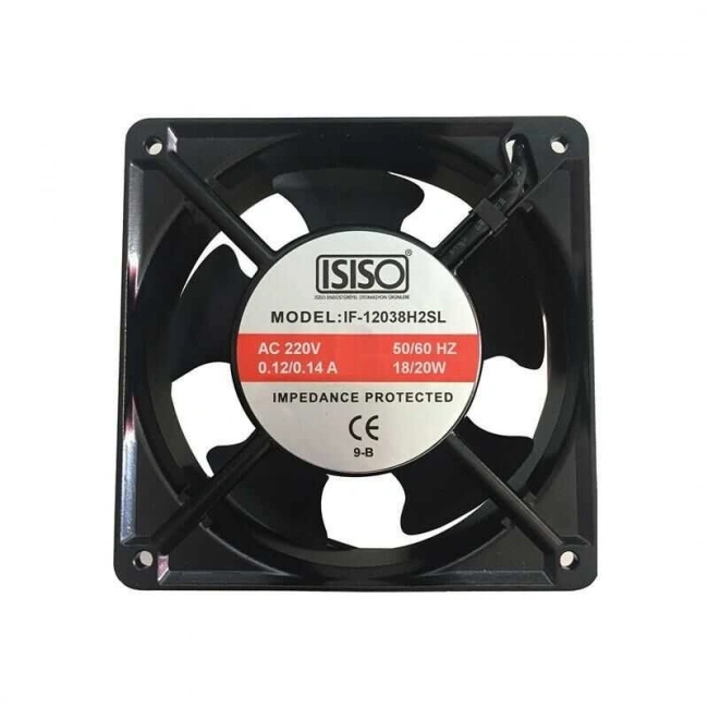 IF-12038H2SL 220VAC Metal Fan 120x120x38mm