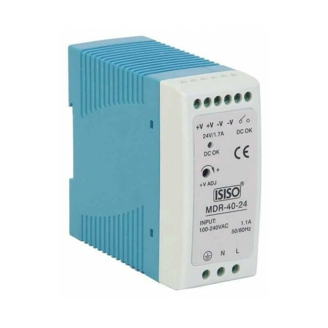 IMDR-40-24 - 40W 24VDC 1.7A Raya Montajlı Güç Kaynağı
