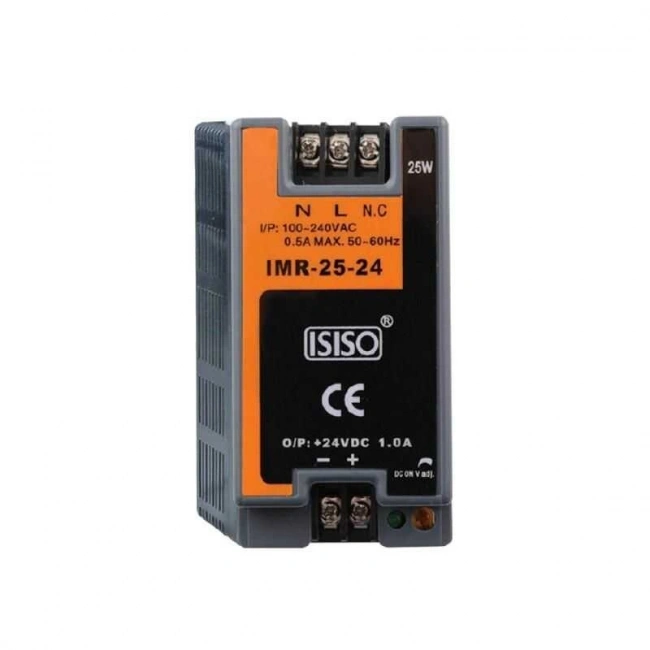 IMR-25-12 - 25W 12VDC 2.1A Ray Montajlı Kapalı Tip Mini Güç Kaynağı