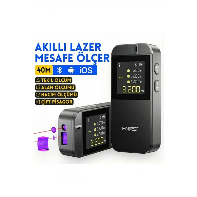 IR40 Akıllı Mesafe Ölçer Lazer Metre