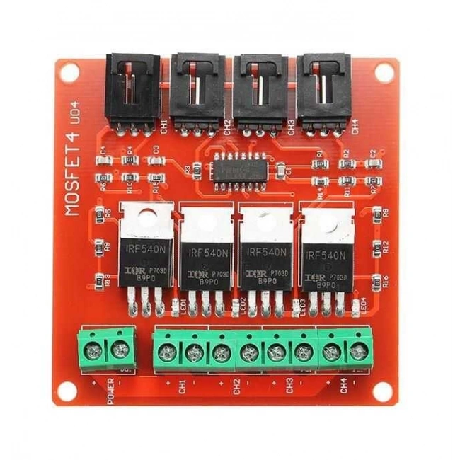 IRF540 4 Kanal Mosfet Modülü