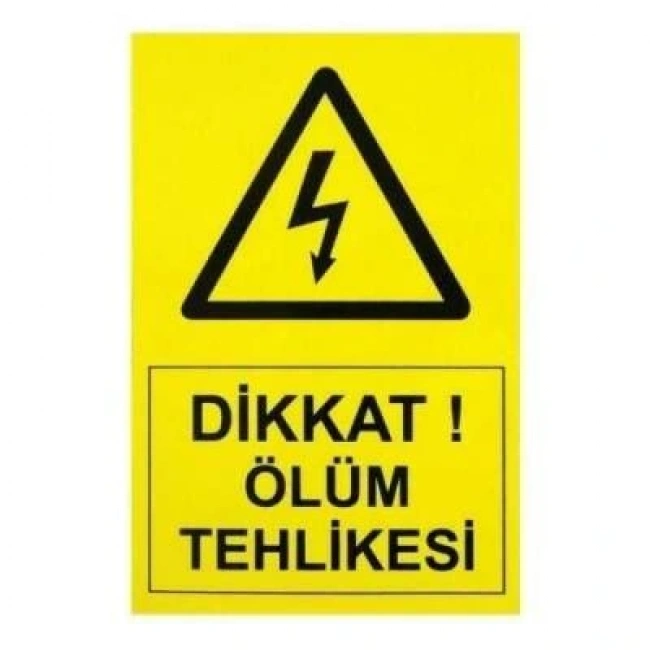 IS-Tİ1 21*14 cm Tehlike Etiketi