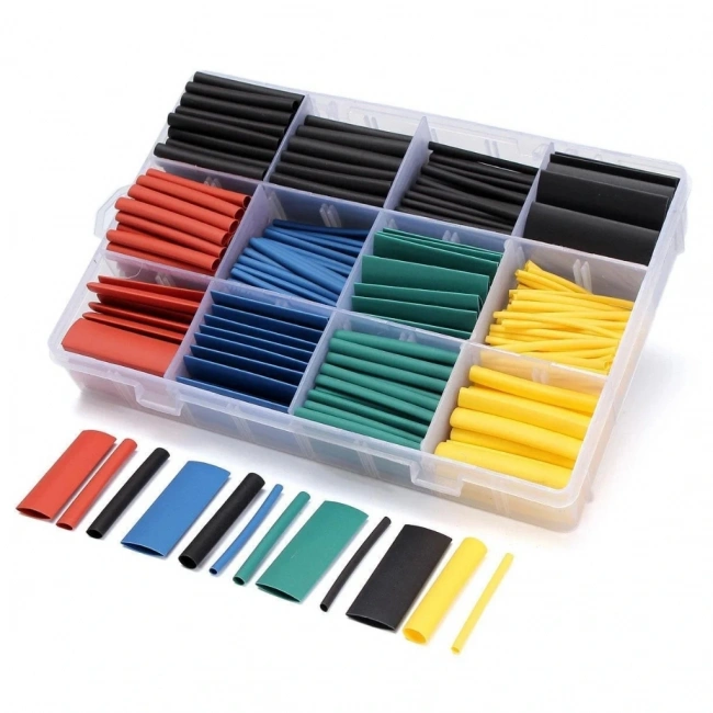 Isı ile Daralan Makaron Kablo Yalıtım Seti Shrink Boru 530 Parça Kutulu