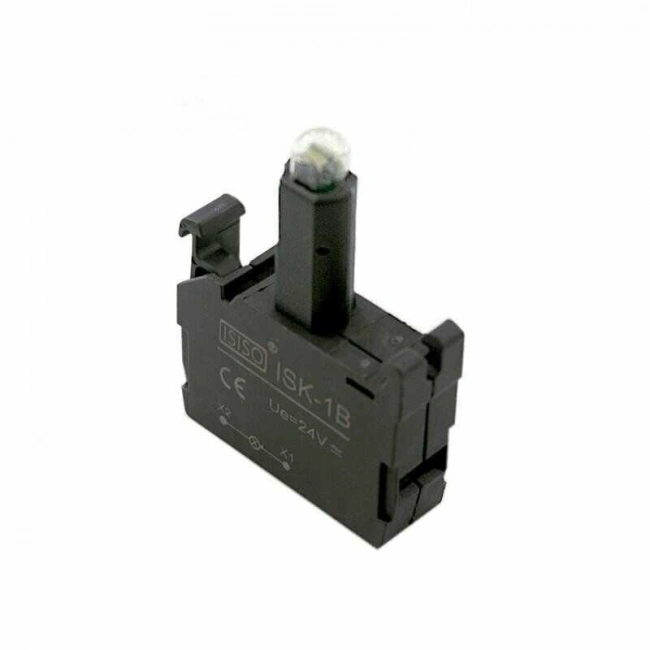 ISK-1B 24V Buton Işık Kontağı - Beyaz