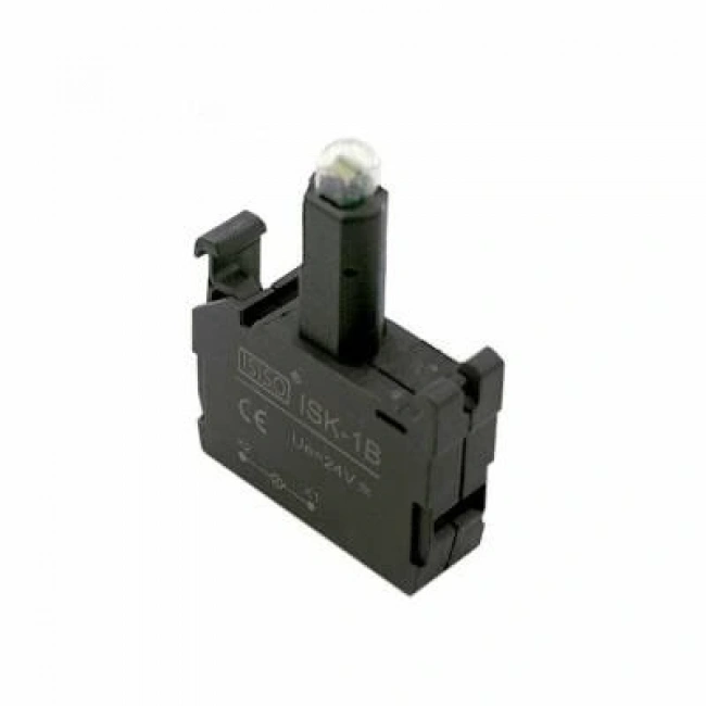 ISK-1B 24V Buton Işık Kontağı - Beyaz