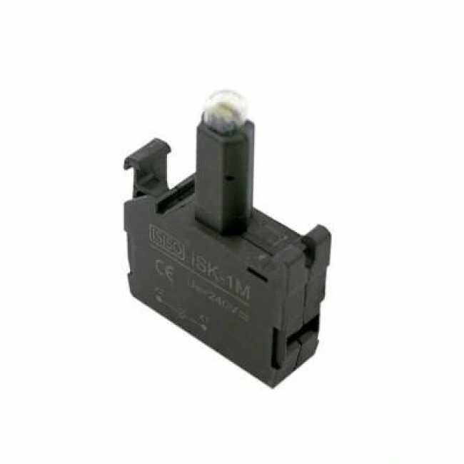 ISK-1M 220V Buton Işık Kontağı - Beyaz