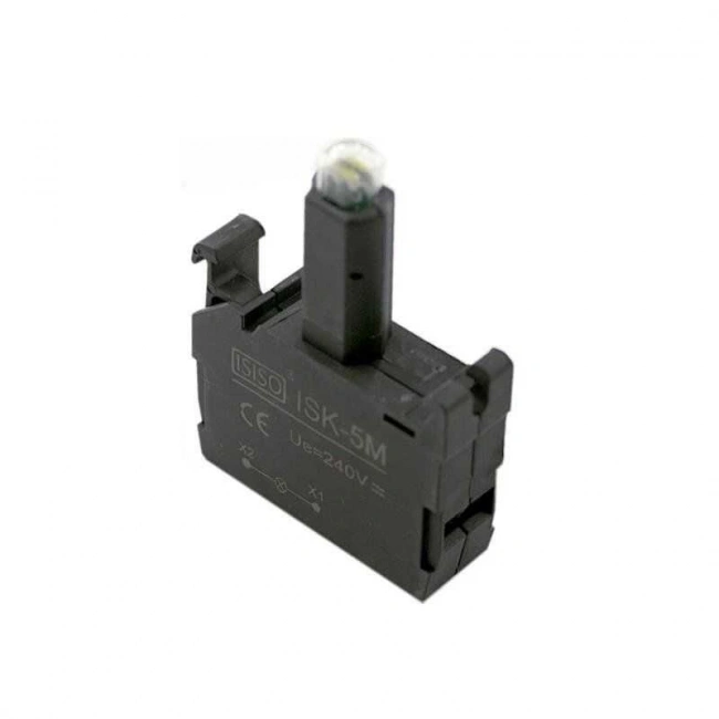 ISK-5M 220V Buton Işık Kontağı - Sarı