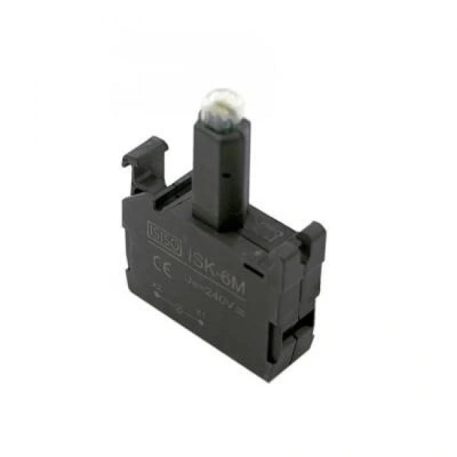 ISK-6M 220V Buton Işık Kontağı - Mavi