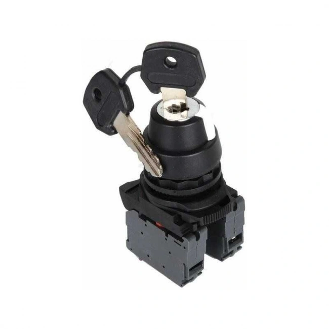 ISP-AG03 Üç Konumlu Anahtarlı Mandal Buton 1-0-2