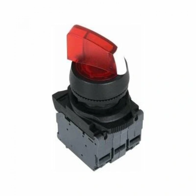 ISP-AK134B5 24V Kırmızı Işıklı Mandal Buton 1-0-2