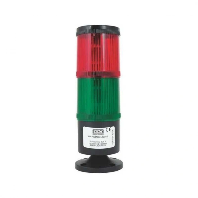 IT-LMB-T7-222 220V İki Katlı Işıklı Buzzer 120 dB