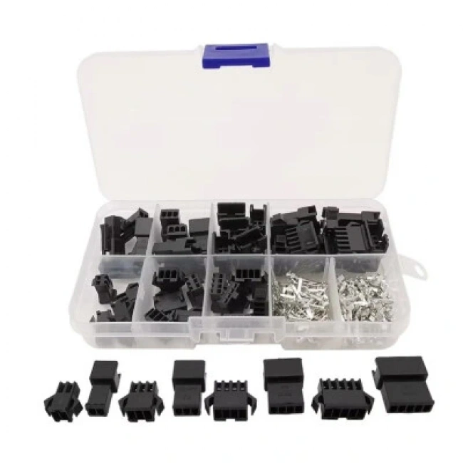 JST-SM 2.54mm 2/3/4/5 Pin Konnektör Seti - 200 Parça