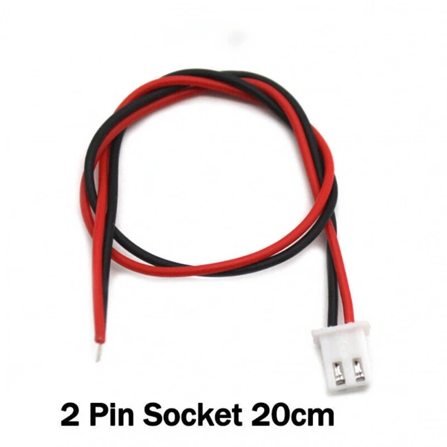 JST-XH 2.54mm 2 Pin 26AWG 20cm Tek Damarlı Dişi Bağlantı Kablosu