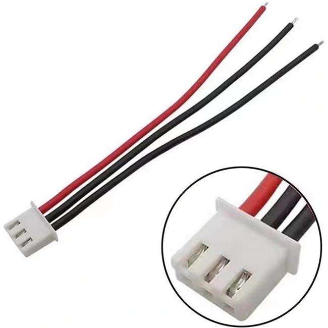JST-XH 2.54mm 3 Pin 26AWG 20cm Tek Damarlı Dişi Bağlantı Kablosu