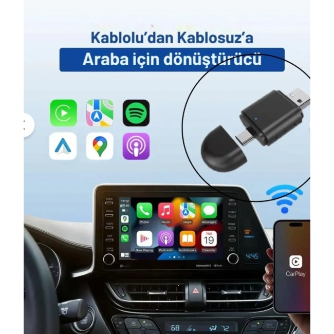 Kablosuz CarPlay Adaptörü - Wireless CarPlay Çevirici