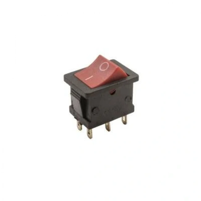 KCD1 On/Off Anahtar 6 Pin - Kırmızı-Siyah