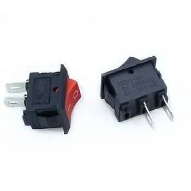 KCD11 Mini On-Off Anahtar - Kırmızı