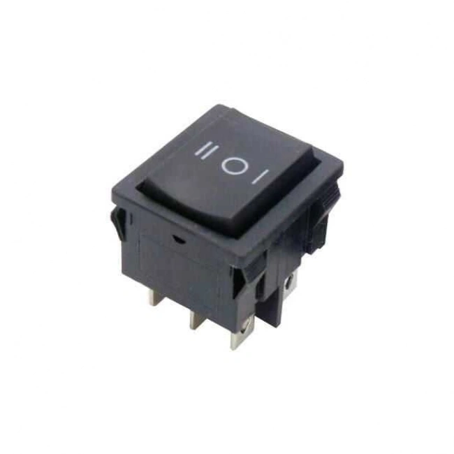 KCD4-602 ON-OFF-ON Switch 6 Pin Siyah