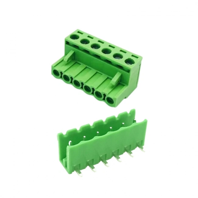 KF2EDGR-5.08-6P 6 Pin 90 Derece Geçmeli Dik Klemens