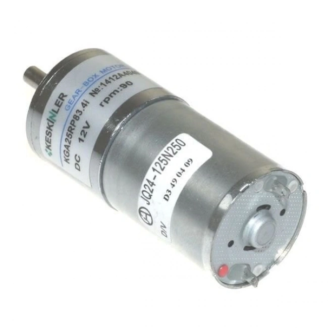 KGA-25 12V 90Rpm Redüktörlü Dc Motor