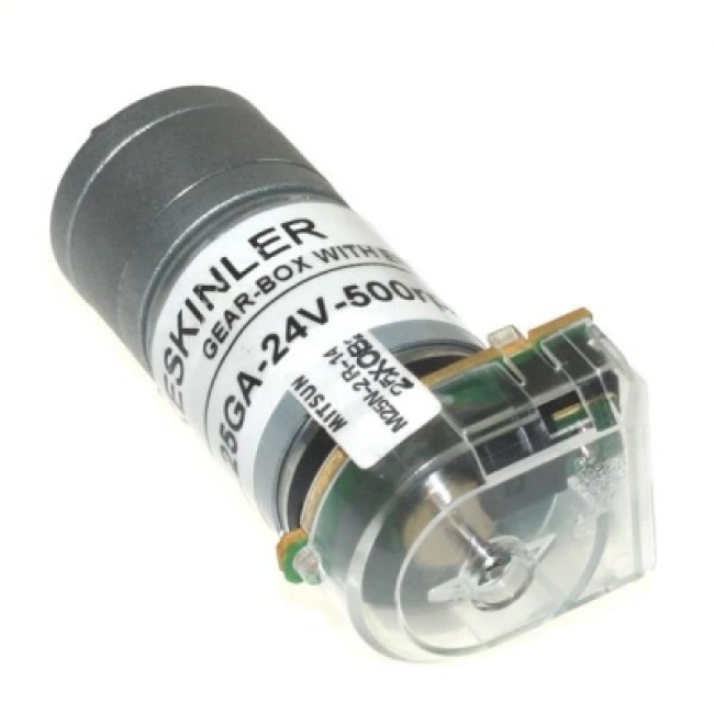 KGA25 24V 970Rpm 25mm Redüktörlü ve Encoderli Dc Motor