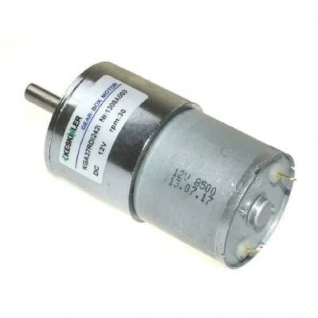 KGA37 12V 33Rpm 37mm Redüktörlü Dc Motor