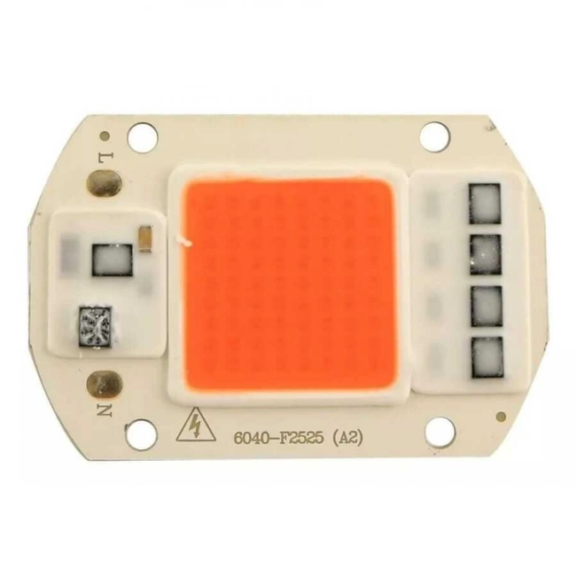 Kırmızı 220V Projektör Cob Led 50W Driver Çipli