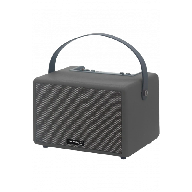 Konfulon F31 50W Sürücülü 2 Adet Mikrofonlu BT 5.2 Kablosuz Hoparlör - Siyah