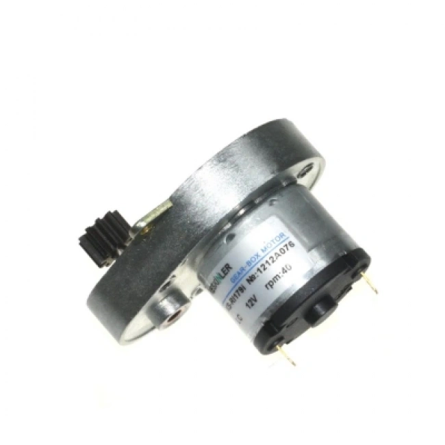 KSR 12V 40Rpm Redüktörlü (Küçük Dişli Bağlı) DC Motor