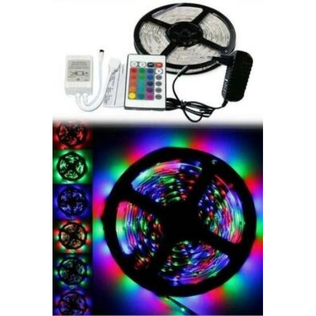 Kumandalı RGB Şerit Led - 4.5 Metre