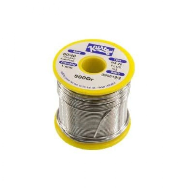 Kurtel 1 mm 500gr Lehim Teli (%60 Kalay / %40 Kurşun)