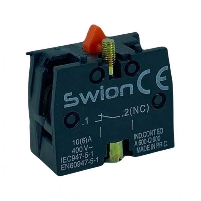 LAY5-BE102 22mm Kontak Blok (NC) Kırmızı