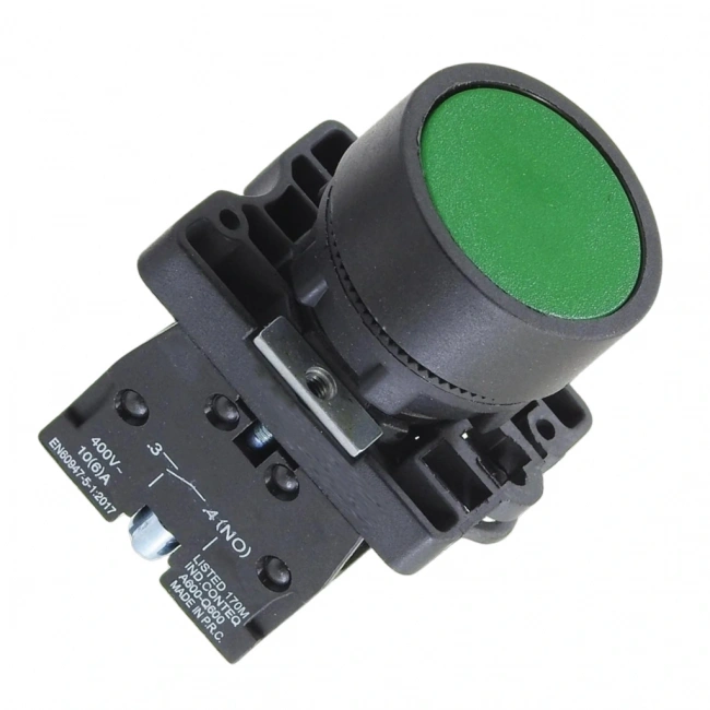 LAY5-EA31 22mm Buton Normalde Açık Kontak Yeşil